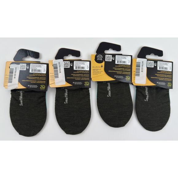 Smartwool No Show Socks Womens Medium Ultra Light Cushion Merino Wool Pack - Picture 2 of 2